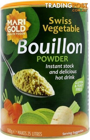 Marigold Swiss Vegetable Bouillon Powder Yeast Free (Green) 500g - Marigold - 0160848111785