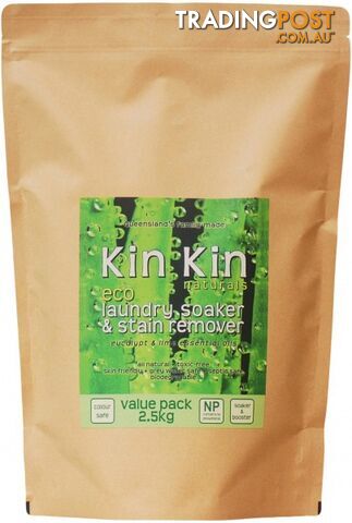 Kin Kin Naturals Eco Soaker & Stain Remover Eucalypt & Lime 2.5kg Pouch - Kin Kin Naturals - 0744109835254