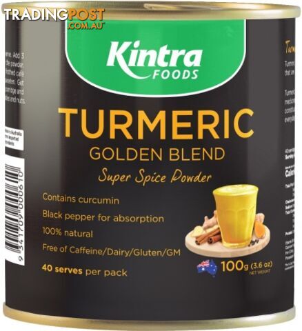 Kintra Foods Turmeric Golden Blend Powder 100g - Kintra Foods - 9341709000610