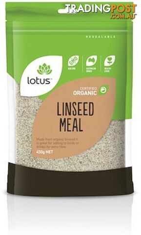 Lotus Organic Linseed (Flaxseed) Meal  450g - Lotus - 9317127007340