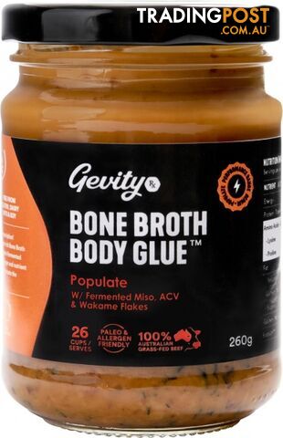 Gevity Rx Bone Broth Body Glue Populate 390g - Gevity Rx - 0735850095813 - photo 1 of 1