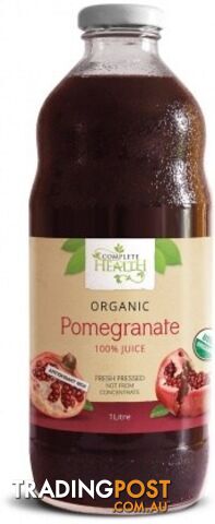 Complete Health Products Organic Pomegranate 100% Juice 1L - Complete Health...