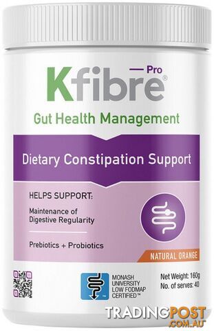 KFIBRE Dietary Constipation Support 160g - Kfibre - 9359031000024