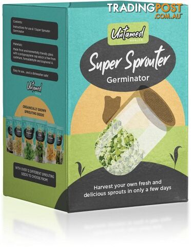 Untamed Super Sprouter Glass Germinator - Untamed Health - 9325307000142