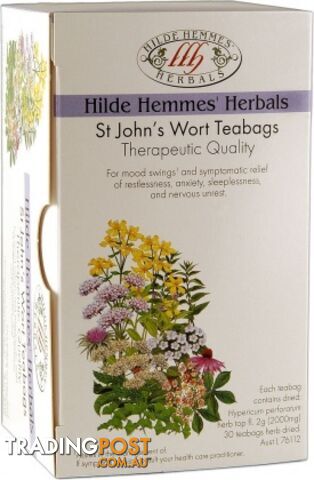 Hilde Hemmes St Johns Wort - 30 Teabags - Hilde Hemmes Herbals - 9315915004052