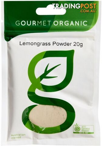 Gourmet Organic Lemongrass Powder 20g Sachet - Gourmet Organic Herbs - 9332974000887