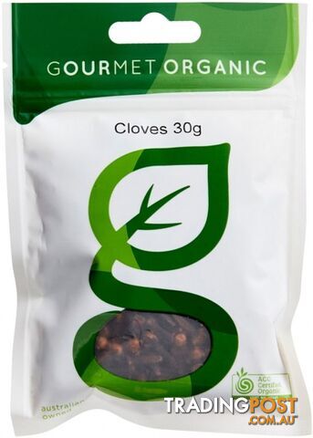 Gourmet Organic Cloves 30g Sachet x 1 - Gourmet Organic Herbs - 9332974000313