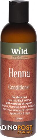 Wild Henna Hair Conditioner 250ml - Wild by PPC Herbs - 9327842000182
