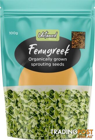 Untamed Fenugreek Earth-Friendly Sprouting Seeds 100g - Untamed Health -...
