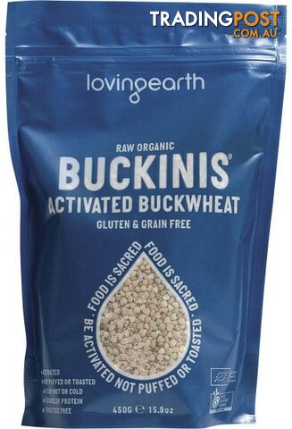 Loving Earth Buckinis Activated Buckwheat 450g - Loving Earth - 9339709003489