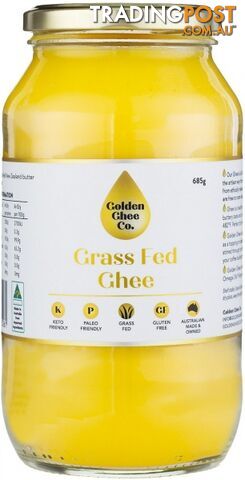 Golden Ghee Co Grass Fed Ghee  685g - Golden Ghee Co - 746935155261