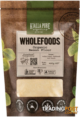 Kialla Organic Besan Flour  400g - Kialla Pure Organics - 9313958008167