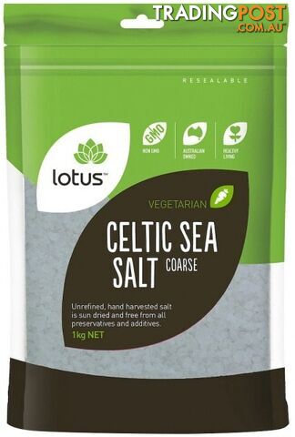Lotus Celtic Sea Salt - Coarse 1kg - Lotus - 9317127639138
