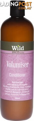 Wild Volumiser Hair Conditioner 500ml - Wild by PPC Herbs - 9327842000410