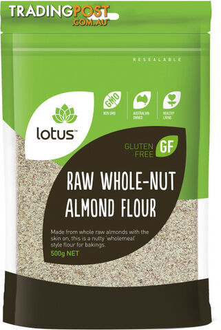 Lotus Raw Whole-Nut Almond Flour  500g - Lotus - 9317127010265