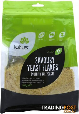 Lotus Nutritional Savoury Yeast Flakes 500g - Lotus - 9317127004073