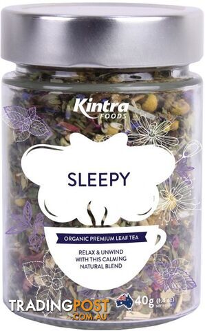 Kintra Foods Sleepy Leaf Tea 40g Jar - Kintra Foods - 9341709000771