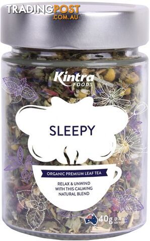 Kintra Foods Sleepy Leaf Tea 40g Jar - Kintra Foods - 9341709000771