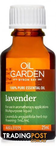 Oil Garden Lavender Pure Essential Oil 25ml - Oil Garden - 9318901200735