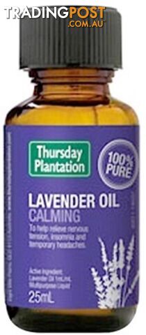 Thursday Plantation Lavender Oil 100% 25ml - Thursday Plantation - 9312146006039