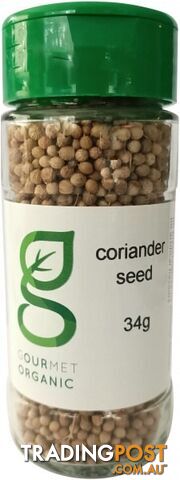Gourmet Organic Coriander Seed Shaker 34g - Gourmet Organic Herbs - 9332974000665