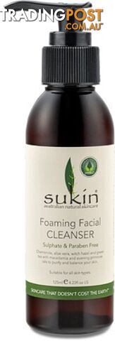 Sukin Foaming Facial Cleanser Pump 125ml - Sukin Naturals - 9327693000317