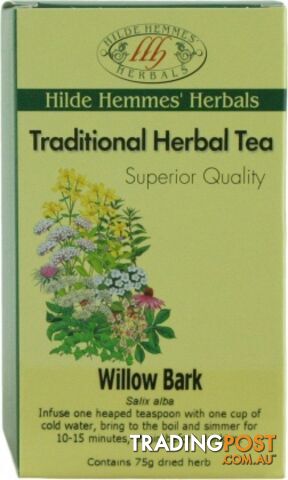 Hilde Hemmes Willow Bark 75gm - Hilde Hemmes Herbals - 9315915006476