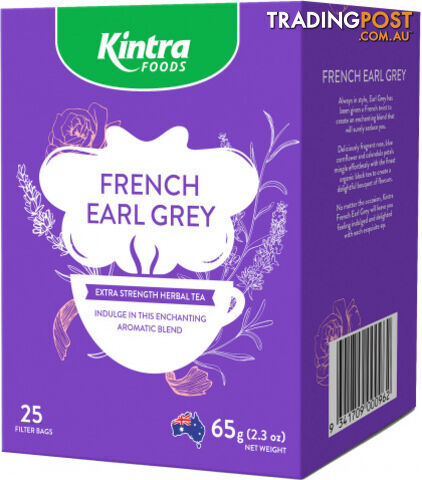 Kintra Foods French Earl Grey 25Teabags - Kintra Foods - 9341709000962