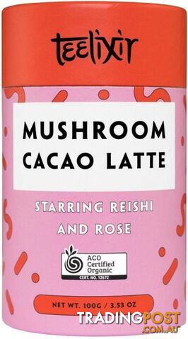 Teelixir Mushroom Cacao Latte 100g - Teelixir - 806802701196