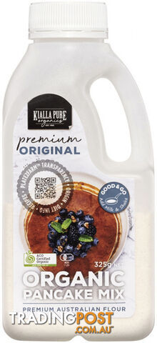 Kialla Organic Pancake Mix Original 325g - Kialla Pure Organics - 9313958005685