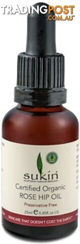 Sukin Certified Organic Rose Hip Oil 25ml - Sukin Naturals - 9327693000706