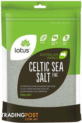 Lotus Celtic Sea Salt - Fine 500g - Lotus - 9317127638858