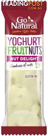 Go Natural Yoghurt Fruit & Nut Delight Bars 16x50g - Go Natural - 93474498