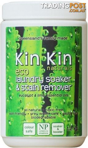 Kin Kin Naturals Eco Soaker & Stain Remover Eucalypt & Lime 1.2kg - Kin Kin Naturals - 9370510501504