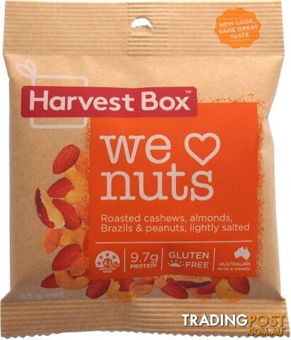 Harvest Box We Love Nuts  45g - Harvest Box - 9347881000011