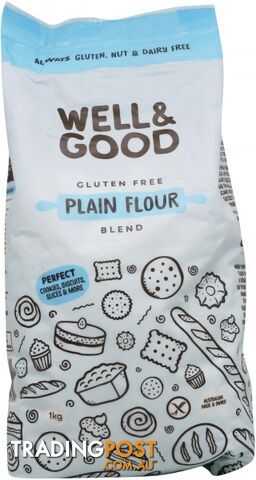 Well And Good Plain Flour Blend 1Kg - Well & Good - 9337096100279