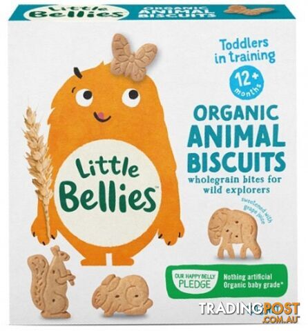 Little Bellies Organic Animal Biscuits (12+ months) 130g - Little Bellies -...