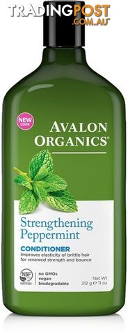 Avalon Organics Strengthening Peppermint Conditioner 325ml - Avalon Organics - 654749351581