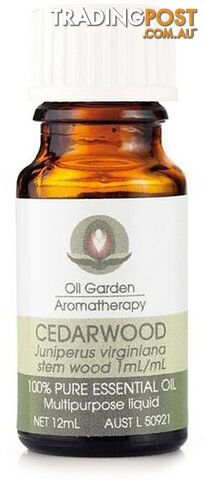 Oil Garden Cedarwood Pure Essential Oil 12ml - Oil Garden - 9312658200345