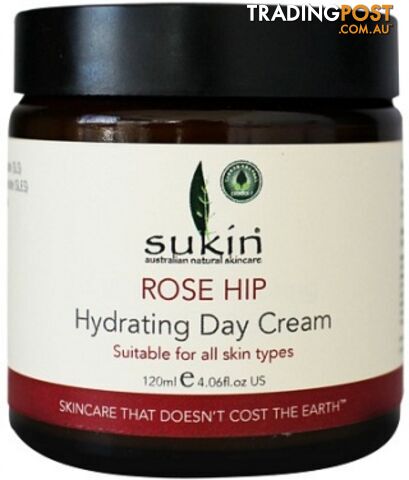 Sukin Rose Hip Hydrating Day Cream 120ml - Sukin Naturals - 9327693002687