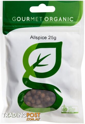 Gourmet Organic Allspice 25g Sachet x 1 - Gourmet Organic Herbs - 9332974000153