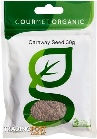 Gourmet Organic Caraway Seed 30g Sachet x 1 - Gourmet Organic Herbs - 9332974000023