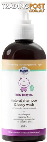Itchy Baby Co Natural Shampoo & Body Wash 250ml - Itchy Baby Co - 9346630099771