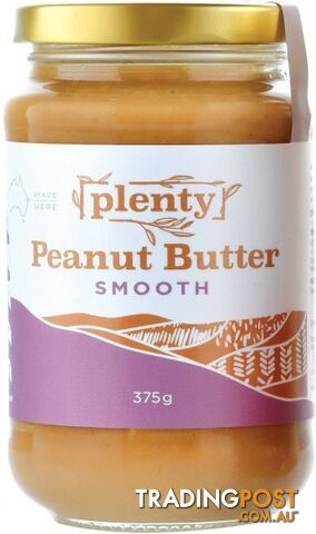 Plenty Peanut Butter Smooth 375g - Plenty - 9311964003114