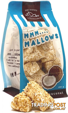 The Sydney Marshmallow Co Toasted Coconut Marshmallow 200g - The Sydney...