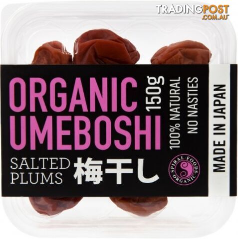 Spiral Organic Umeboshi Plums  150g - Spiral Foods - 9312336025208