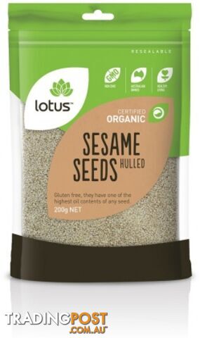 Lotus Organic Sesame Seeds Hulled 200g - Lotus - 9317127640325