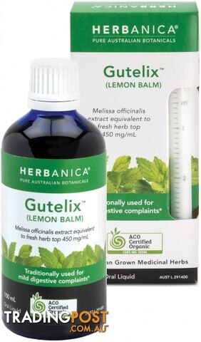 Herbanica Gutelix (Lemon Balm) Oral Liquid 100ml - Herbanica - 9327842008393