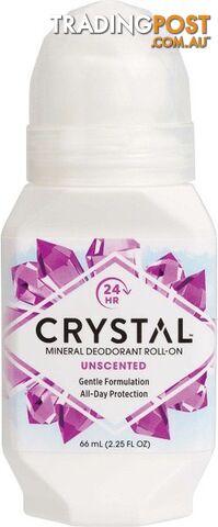 Crystal Roll-On Deodorant Unscented 66ml - Crystal - 086449256635