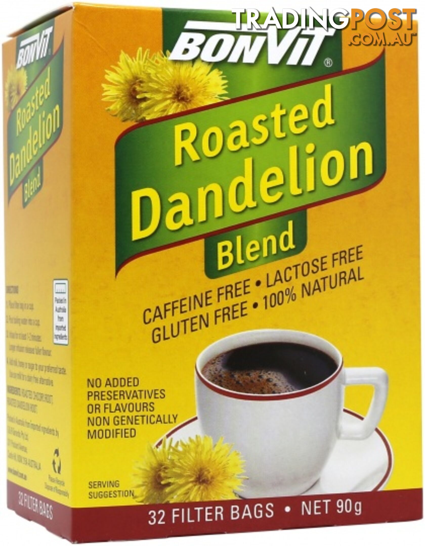 Bonvit Roasted Dandelion Blend 32 Teabags - Bonvit - 9316774153004